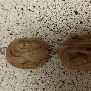 Rare Italian pieces of a rosary carved saints